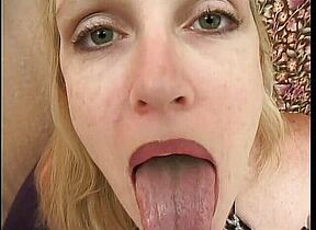 Cock sucking blond ho here to please